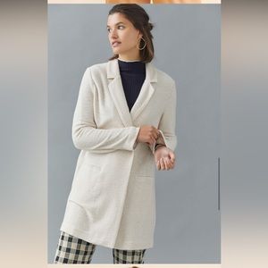 Anthropologie Knit Longline Blazer